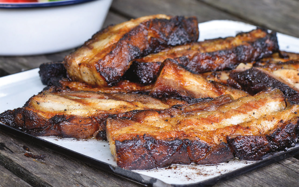 Barbecued Pork Belly - Recipes to Grill in April