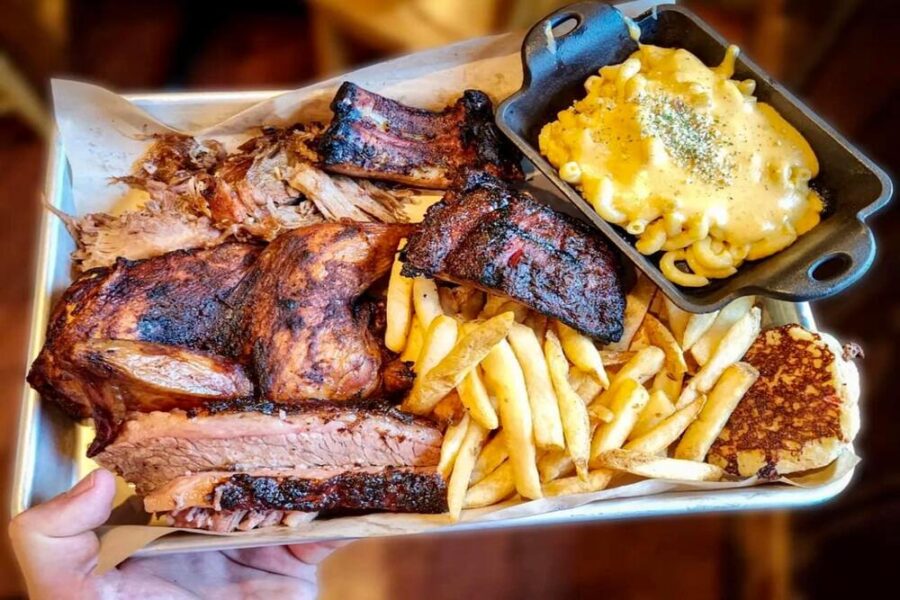 bbq meats and sides from Pucketts in nashville tn